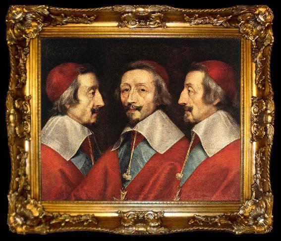 framed  CERUTI, Giacomo Triple Portrait of Richelieu kjj, ta009-2